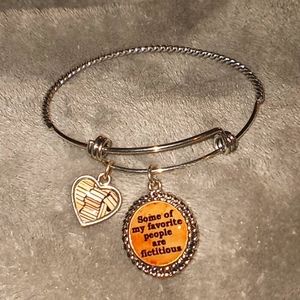 About Books Charm Bracelet